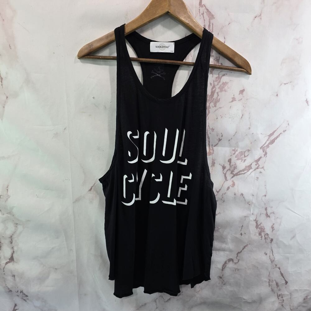 Soul Cycle Tank Top Womens Small Black Racerback Soulcycle Shirt